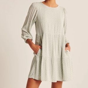 Abercrombie Long Sleeve Trapeze Mini Dress